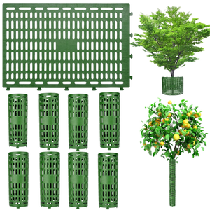 Genişletilebilir 34x20cm Gri Plastik Ağaç Koruyucuları, Hava Koşullarına Dayanıklı Bitki Kabuğu Koruyucuları, Peyzaj ve Döşeme İşleri için Ağaçlar ve Fidanlar için - Product Image 6