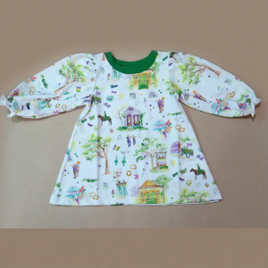 Ensemble de pyjama pour enfants Mardi Gras en coton respirant et écologique, manches longues, pantalon long - Product Image 1