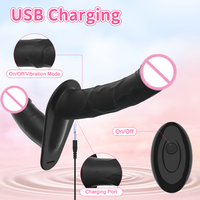 Vibrador Eléctrico de Doble Cabeza con Correa para Usar como Pene Artificial, Juguetes Sexuales Vibrantes para Lesbianas, Dildos con Correa para Chicas