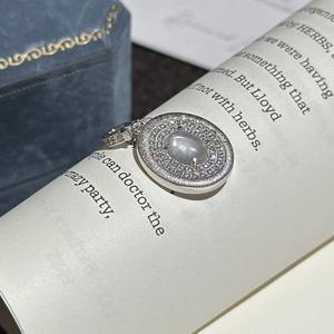 Colgante de Plata de Ley S925 con Diseño de Espuma de Agua y Jade, Estilo Medieval Vintage, Joyería Ligera y Encantadora - Product Image 2