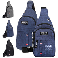 Sac bandoulière étanche personnalisé pour écouteurs, sac de poitrine sport pour femme avec logo, vente en gros