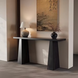 Nouvelle table <span class=keywords><strong>console</strong></span> multifonctionnelle en <span class=keywords><strong>bois</strong></span> massif de style chinois pour entrée et salon, design moderne et luxueux - Product Image 2