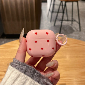 Estuche pequeño con forma de corazón estilo coreano para AirPods Pro 3, compatible con las cubiertas protectoras de 1.ª, 2.ª y 4.ª generación. - Product Image 4