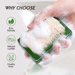 <span class=keywords><strong>Savon</strong></span> Exfoliant et Éclaircissant Artisanal au <span class=keywords><strong>Savon</strong></span> de Loofah et à l'Huile Essentielle d'Arbre à Thé Bio 100g pour le Visage et le Corps – Vente en Gros - Product Image 3