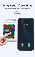 Pemutar MP3 Mobil F19 dengan Transmitter FM, Pengisi Daya Cepat Dual USB Tipe C dan Pengisian Cepat BT 5.0 Audio Modulator FM