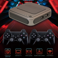 Consoles de jeux vidéo rétro 4K HD TV Game Player Emuelec 4.1 & Android 7.1 Contrôleur sans fil filaire Gamebox pour PS1 PSP Neogeo