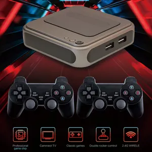 Emuelec-consola de videojuegos Retro 4K HD, reproductor de juegos para TV Emuelec 4,1 y Android 7,1, mando inalámbrico con cable para PS1, PSP, Neogeo