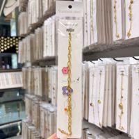Gelang pesona buah enamel baja tahan karat berlapis emas 18K grosir, semangka pisang stroberi perhiasan wanita