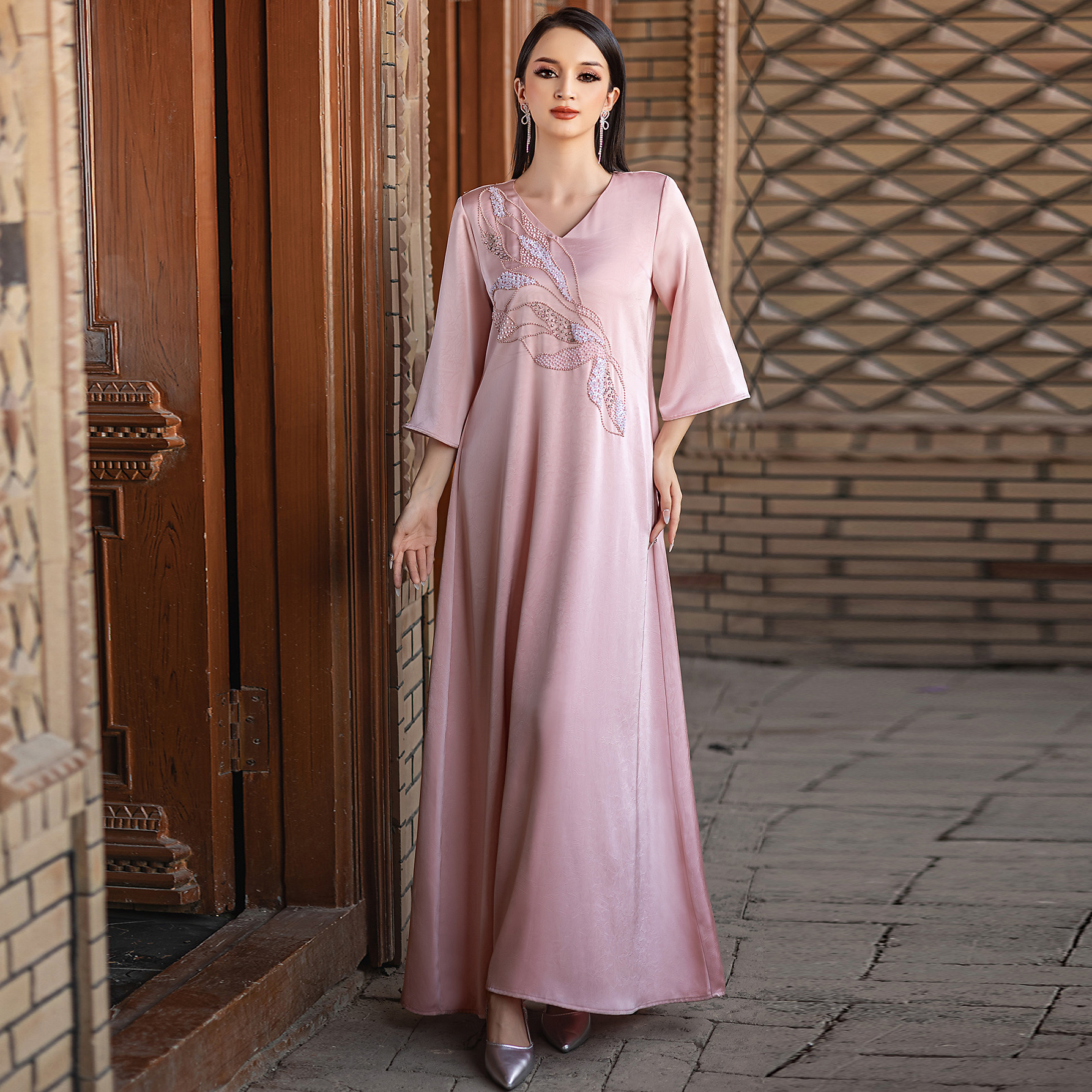 chinese dress ladies Amazon.com: Kaftan Dresses for Women Floral Print Long Robe Ramadan Abaya Maxi  Dress Long Sleeve Muslim Eid Outfits Turkish Prayer Clothes Arabic  Pakistani Ethnic Dresses Islamic Robe Yellow Medium : Clothing, Shoes