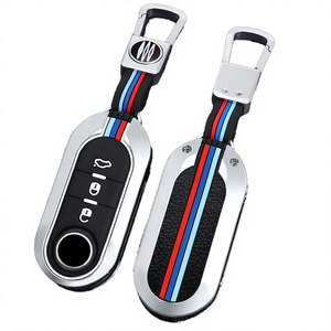 Housse de clé de voiture en alliage de zinc, étui de clé en silicone, protecteur de clé pliable en métal pour Haval Great Wall F5 H1 H2 - Product Image 4
