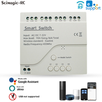 Module de relais sans fil intelligent WiFi 4 canaux G0203 7-32V 4CH avec récepteur RF compatible avec l'application EWeLink