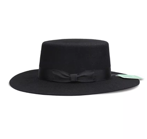 NL171 Sombreros de Lana Retro de Lujo Personalizados con Ala Ancha para Mujer y Hombre, Venta al por Mayor, Sombreros Fedora Clásicos de Fieltro de Lana para Fiesta 2026 - Product Image 5