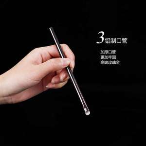 Cepillo para cejas HG11, pelo sintético, mango metálico, herramienta de maquillaje de 10 pulgadas para lápiz de cejas, origen Cangzhou - Product Image 3