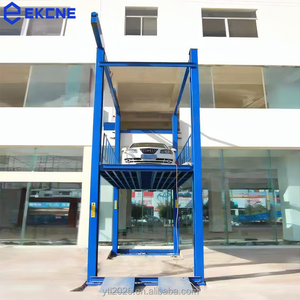 Plateforme hydraulique <span class=keywords><strong>à</strong></span> <span class=keywords><strong>colonne</strong></span> robuste de type mât, certifiée CE, longue durée de vie, hauteur de levage 5m, bleue - Product Image 5