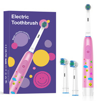 Nuevo Cepillo de Dientes Eléctrico para Niños con Forma de Dibujos Animados, Limpiador Bucal, Blanqueador Dental, Giratorio, para el Hogar y Viajes