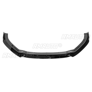 4 piezas de alerón divisor de labio de parachoques delantero para coche, kit de carrocería desmontable, cubierta negra brillante para Audi A3 S-line / S3 2017-2019 - Product Image 2