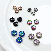 Cristaux de verre à dos plat Dongzhou à coudre en gros, qualité de luxe, perles de cristal en vrac, accessoires de couture DIY pour vêtements