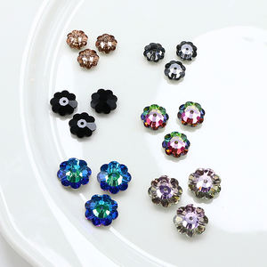 크리스탈 유리 모조 다이아몬드에 동주 플랫백 바느질 도매 럭셔리 품질 느슨한 크리스탈 비즈 의류 DIY 재봉 액세서리 - Product Image 6