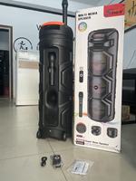 Commande en gros de haut-parleurs karaoké extérieurs en plastique ultra-puissants ZQS8301 8 pouces avec lumières LED disco pour home cinéma, DJ et événements