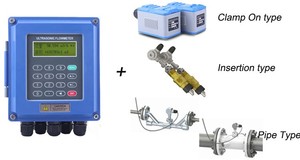 Chèn loại siêu âm lưu lượng kế nước hô hấp đo lưu lượng hiển thị kỹ thuật số siêu âm đo lưu lượng - Product Image 5