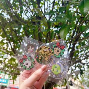 Ventilateur à main Kpop personnalisé en gros Mini <span class=keywords><strong>piquet</strong></span> en plastique rond imprimé double face mignon personnalisé pour les événements - Product Image 6