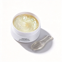 Masque pour les yeux en cristal Fullerène OEM, acide hyaluronique, pénétration rapide, apaise les poches sous les yeux ternes et jaunâtres