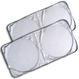 Front Windshield Sunshade Silver-coated Cloth Retractable Automotive Screen Visor & Car Accessories for Summer - Product Image 2