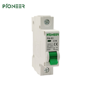 Bộ ngắt mạch mini 1P DC MCB 1000V cho hệ thống PV năng lượng mặt trời PA66 Vật liệu xếp hạng hiện tại khác nhau từ 6A đến 63A với bảo vệ li - Product Image 3