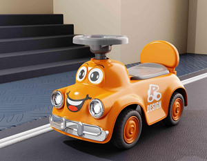 2-4 Yaş Çocuklar İçin Ayakla Çalışan Unisex Uygun Fiyatlı ABS Plastik Kaydıraklı İtmeli Oyuncak Araba - Product Image 2