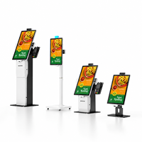 Terminal de paiement tactile commercial pour point de vente, borne de commande automatique en intérieur pour solution de restauration rapide