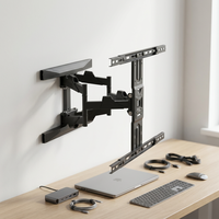 Soporte de Pared para TV de Acero con Movimiento Completo y Giratorio, para Pantallas LED, LCD y Plasma de 40'' a 75'', para Sala de Estar