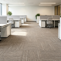 Dalles de moquette commerciales pour bureaux 50x50cm, support non-tissé, nylon, antistatiques, insonorisantes, pour sols de bâtiment