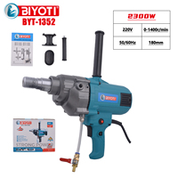 Perceuse électrique à diamant haute puissance BYT-1352 2300W 180mm, machine de forage électrique pour murs avec sortie d'eau