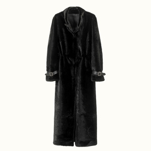 <span class=keywords><strong>Cappotto</strong></span> Vintage da <span class=keywords><strong>Donna</strong></span> <span class=keywords><strong>in</strong></span> Finta <span class=keywords><strong>Pelliccia</strong></span> di Visone, Lungo e Spesso, <span class=keywords><strong>con</strong></span> Maniche Intere e Chiusura a Bottone Singolo per il Calore Invernale - Product Image 3
