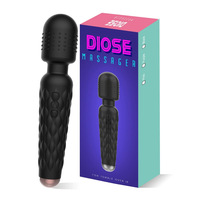 DIOSE Masturbateur féminin en silicone coloré Vibrateur pour adultes Étanche Rechargeable par USB 10 fréquences 40dB de bruit Utilisation en couple