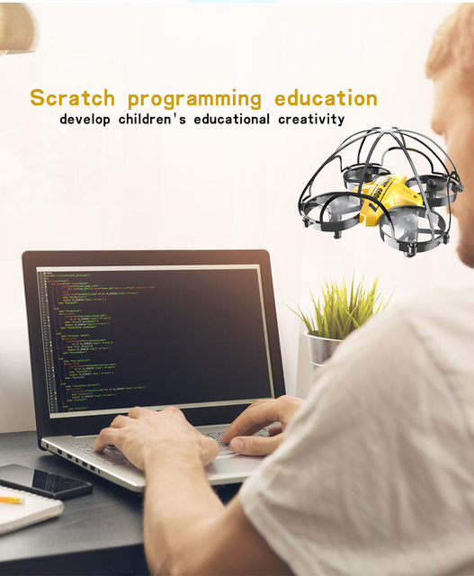 Children's Education Programming Drone, Bluetooth Control, Flight Education Toy Programming Suitable for Beginners