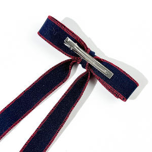 Niedliche Modische Flache Stoffbezogene Haarspangen mit Banddesign Ausgefallene Haaraccessoires für Mädchen - Product Image 4