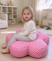 Pouf de sol moelleux en mousse à mémoire de forme déchiquetée pour enfants, idéal pour la décoration intérieure