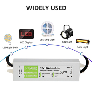 <strong>LED</strong> <strong>Strip</strong> Switch <strong>Power</strong> Supply 90-250V AC to DC 12V 0.83A Max 10W Electronic Driver Transformer Converter <strong>Adapter</strong> IP67 Waterproof - Product Image 6