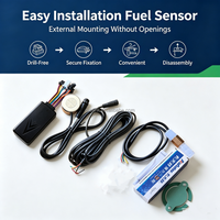 Transmetteur de température et d'humidité, capteur de niveau de carburant ultrasonique ULS001, traceur GPS 4G LTE étanche avec application Android, sans perçage