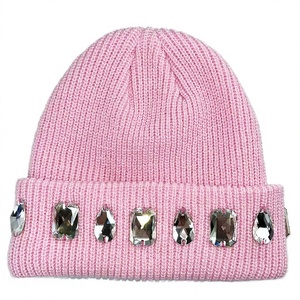 Gorro de Punto con Lazos de Frutas, Cálido para Invierno, Color Sólido, 100% Algodón, Transpirable, Impermeable, Unisex, Casual - Product Image 2
