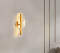 Lampe murale LED moderne en fer avec télécommande pour chambre à coucher, hôtel, couloir, salon et véranda