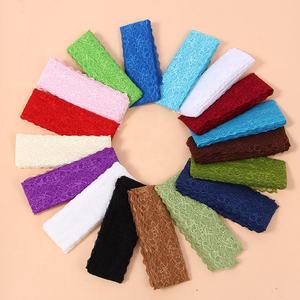 <span class=keywords><strong>Merveilleux</strong></span> vêtement embellissement floral rouge 8cm dentelle garniture 10yard - Product Image 4