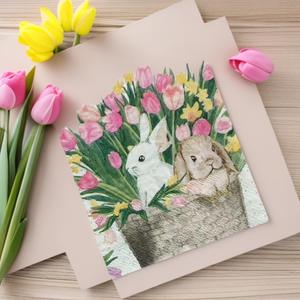 กระดาษเช็ดปากลายดอกไม้ใหญ่ พิมพ์สี สำหรับเทศกาลอีสเตอร์ ผลิตจากเยื่อไม้บริสุทธิ์ จัดจำหน่ายโดยตรงจากโรงงาน - Product Image 3