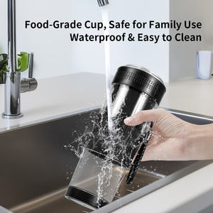 Nueva Licuadora Portátil Tritan Libre de BPA con USB/<span class=keywords><strong>para</strong></span> Auto, 18 oz, 6 Cuchillas, Mezcladora de Proteínas, 150 W, Funciona con Batería, Exprimidor Compacto <span class=keywords><strong>para</strong></span> Exteriores - Product Image 4