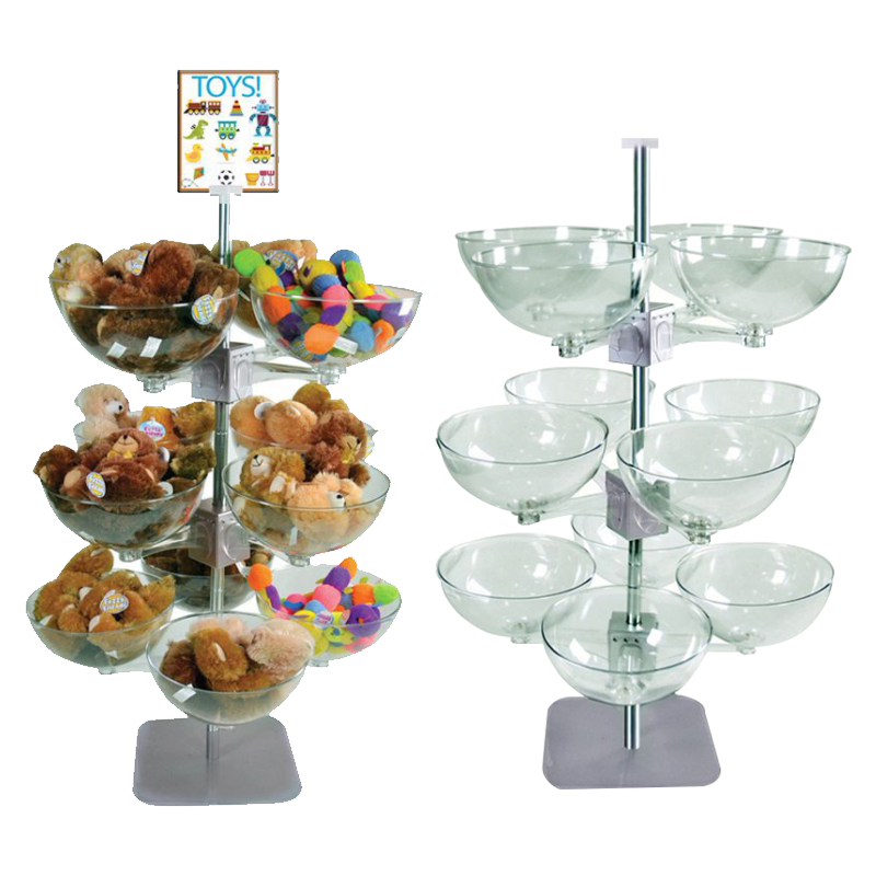 Apache Modern Acrylic Polished Light Duty Plush Toy Display Stand Single-Sided Customizable Color Logo Supermarket Shelves — view 1