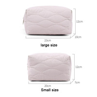 Trousse de Toilette de Voyage Personnalisée pour Femme en Nylon Imperméable, Organisateur de Maquillage Gonflé avec Poches Anti-Fuite, Fermeture Éclair et Crochet de Suspension