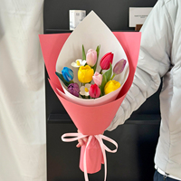 Carta Kraft Spessa Bicolore per Confezionamento Floreale, Resistente, per Bouquet e Forniture Artistiche, Vendita all'Ingrosso