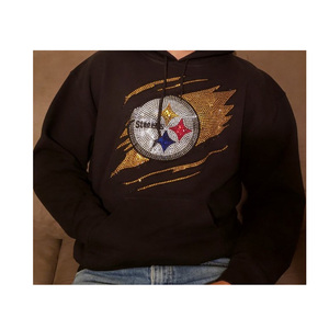Factory Direct Wholesale Pittsburgh <strong>Terrible</strong> Towel Rhinestone Transfer Customizable Steeler Transfer for T-<strong>shirt</strong> - Product Image 1