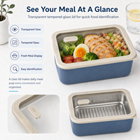Boîte à lunch personnalisée avec logo, contenants alimentaires en acier inoxydable 500 ml, boîte à goûter anti-fuite, boîte à lunch bento non toxique